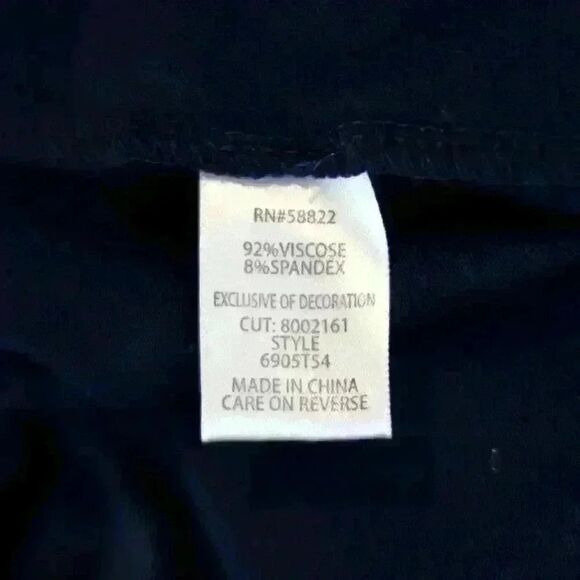 Max Studio Navy Blue Lace Up Front Sleeveless A-Line Mini Dress Size XS - Picture 8 of 8